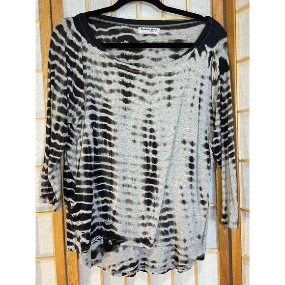 Michael Stars OSFM Tie Dye Hi/Low Top - Picture 2 of 12